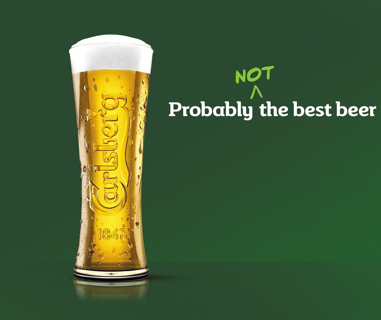 Carlsberg 'probably not the best beer in the world'